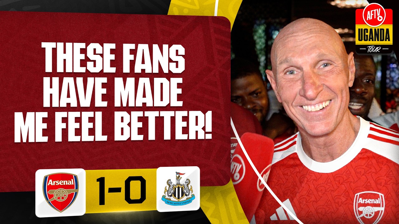 These Fans Have Made Me Feel Better! (Lee Judges) 🇺🇬 | Arsenal 1-0 Newcastle | AFTV Uganda Tour 2026 background