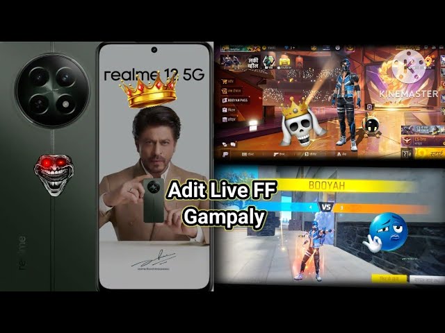 Realme 12 5G V/S Free Fire π₯ Booyah Gameplay π€― background