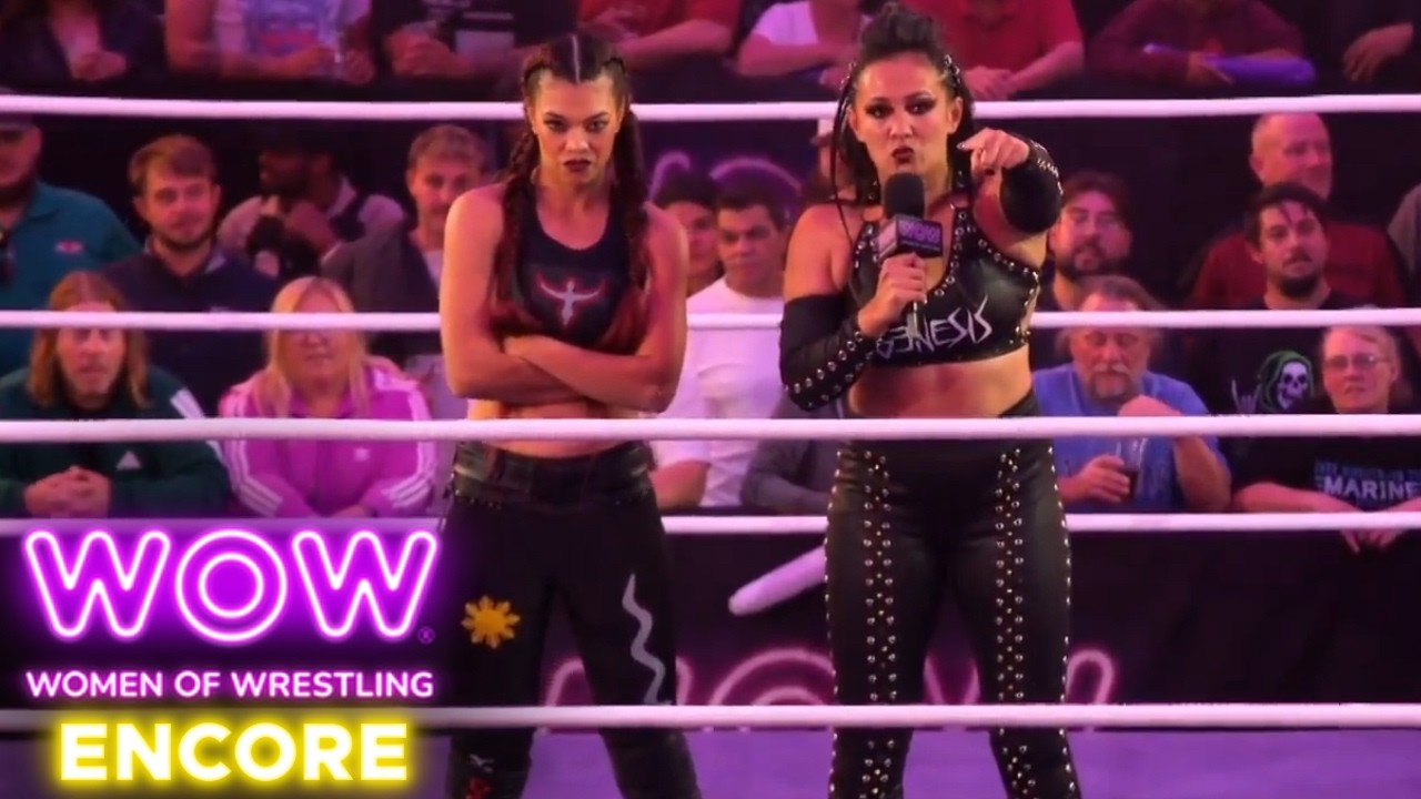 GENESIS DEMANDS TITLE SHOT: Penelope Pink Put On Notice! (ENCORE) | WOW - Women Of Wrestling background