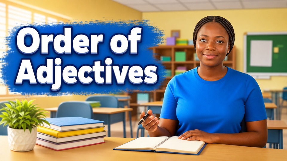 Order of Adjectives background