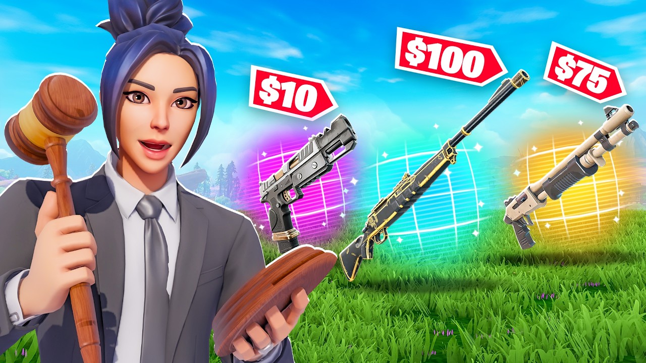 I Hosted a Fortnite *AUCTION* Tournament! background