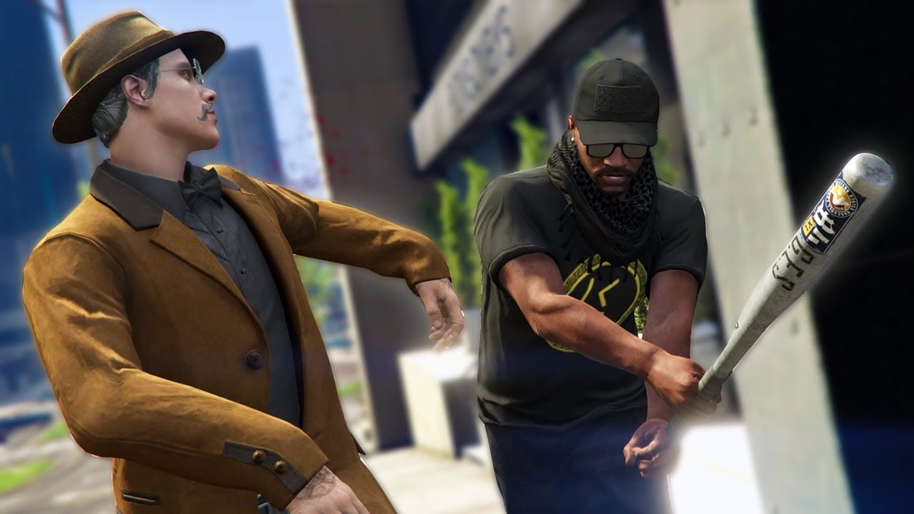JUMPING PEOPLE ONLINE! *MUGGER TROLLING!* | GTA 5 THUG LIFE #161 background