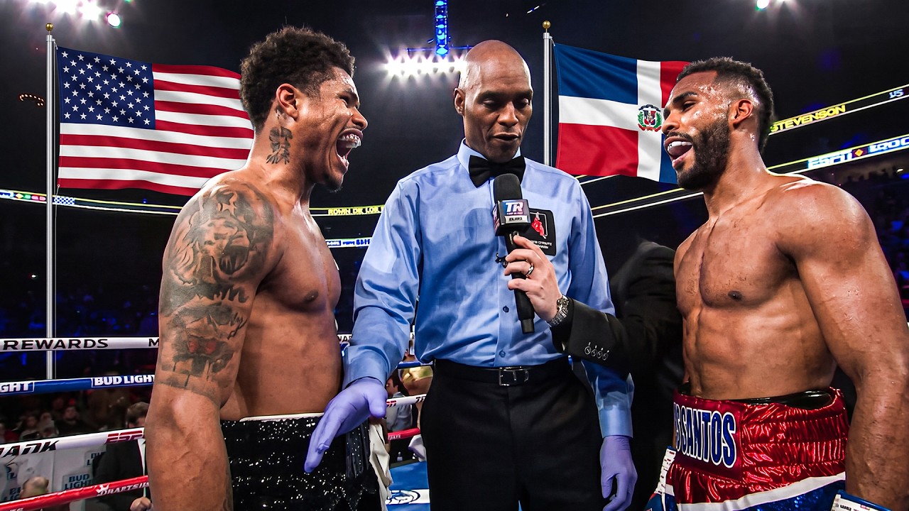 Total Domination! Shakur Stevenson (USA) vs Edwin De Los Santos (DOM) | Boxing Fight Highlight