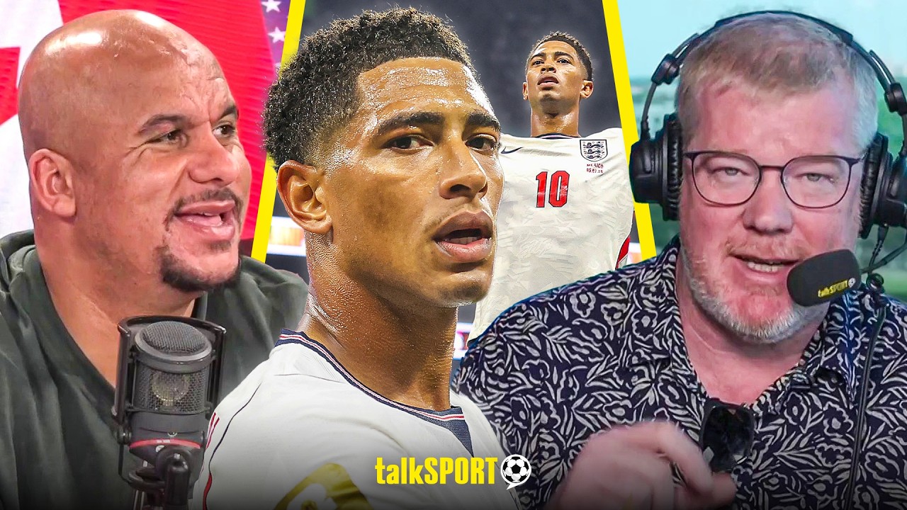 "NATIONAL TREASURE!" Adrian Durham LAUDS Jude Bellingham's TEN OUT OF TEN Performance vs Mexico! background