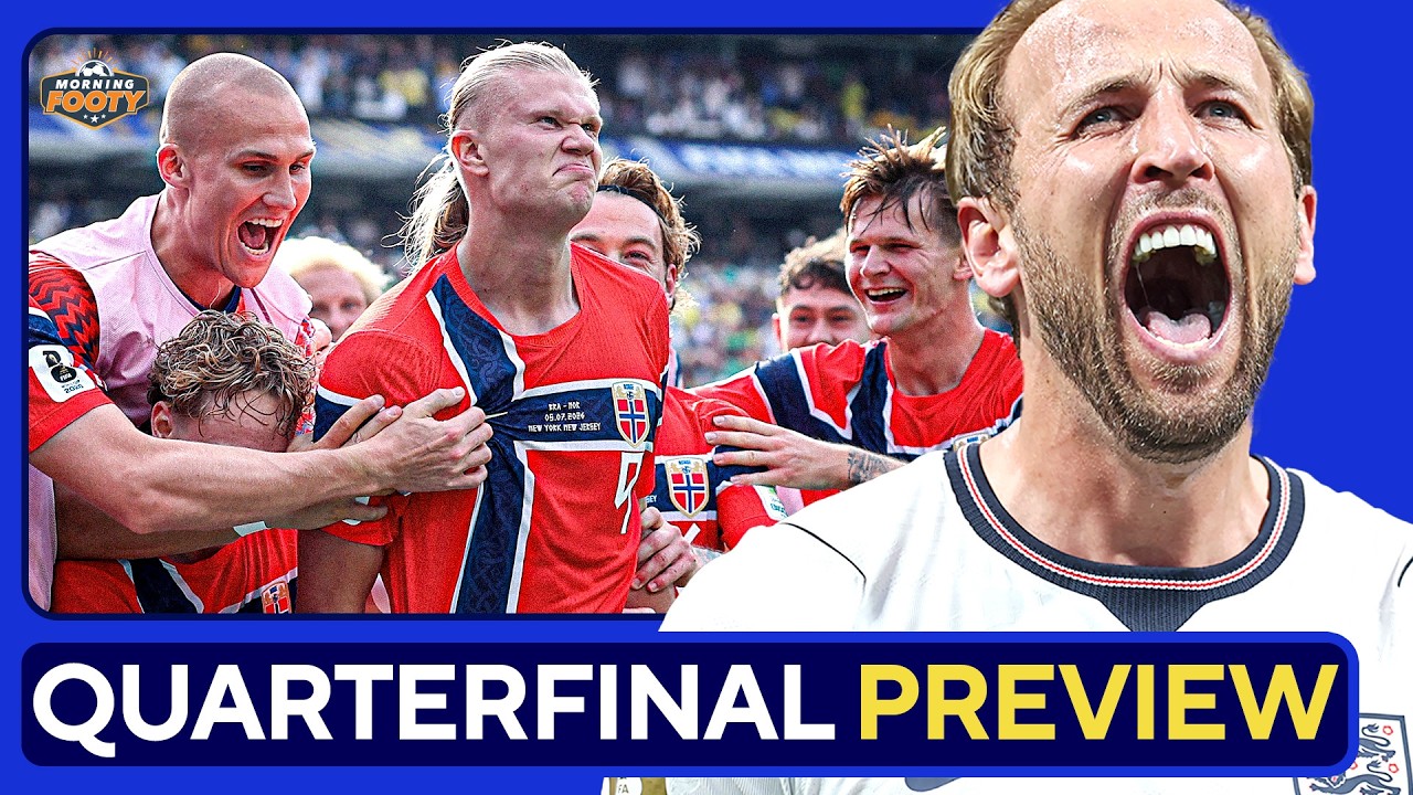 NORWAY vs. ENGLAND: Quarterfinal MATCH PREVIEW | World Cup 2026 background