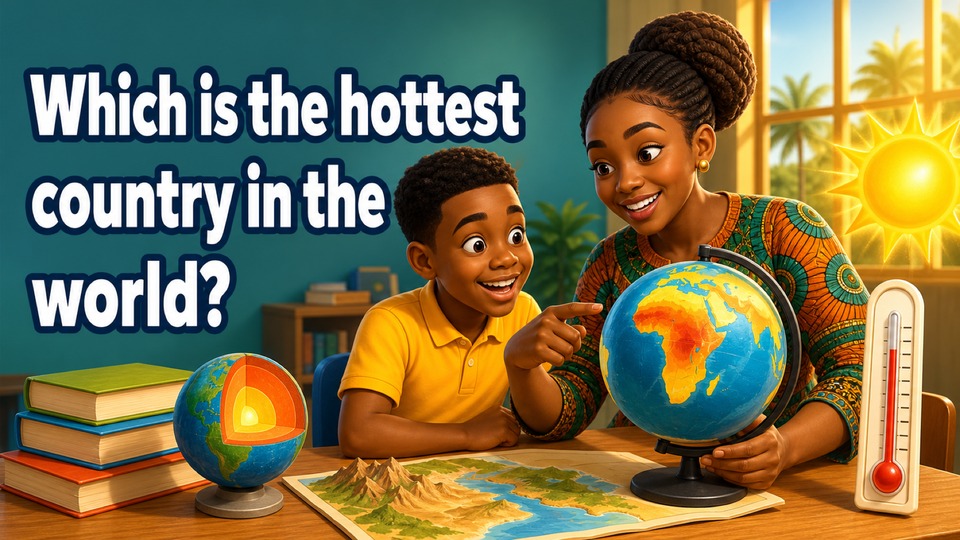 Which is the hottest country in the world? background