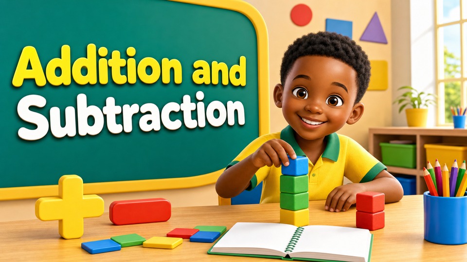 Addition and Subtraction | 1st Grade | Math | Kids Academy backdrop