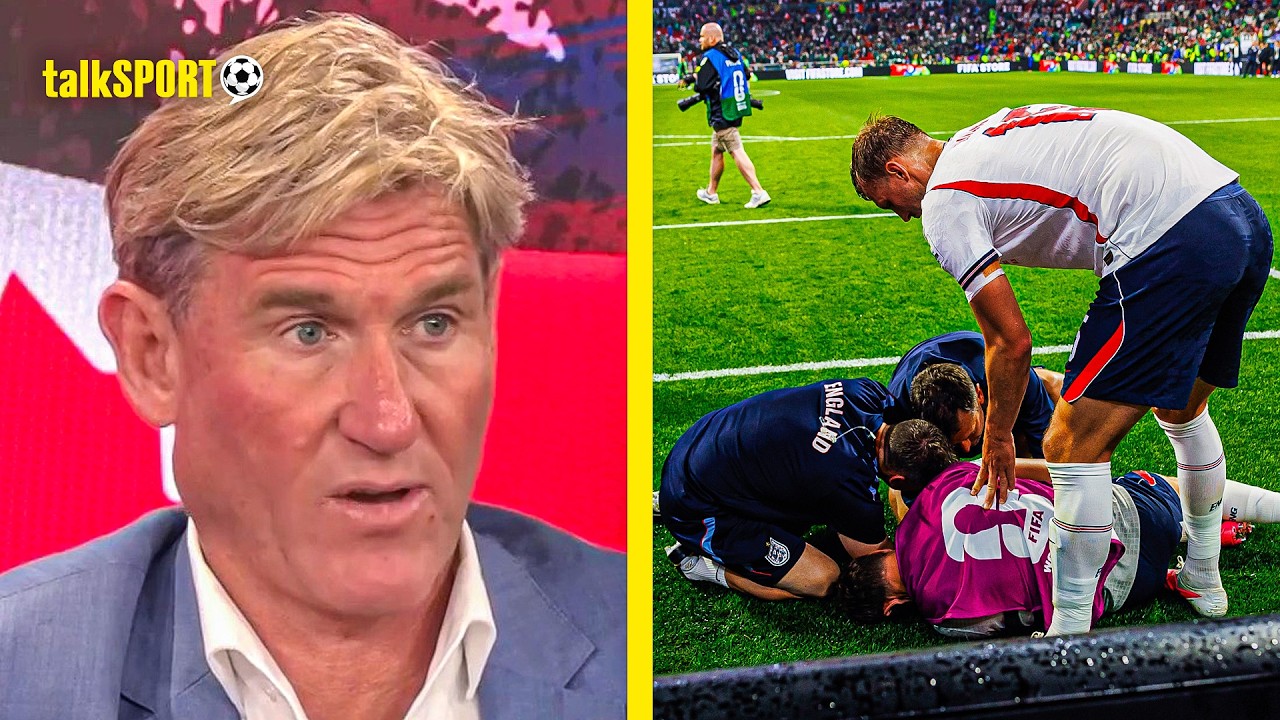 Simon Jordan REACTS to Jordan Henderson's WRIST INJURY after being booked as UNUSED SUB for England! background