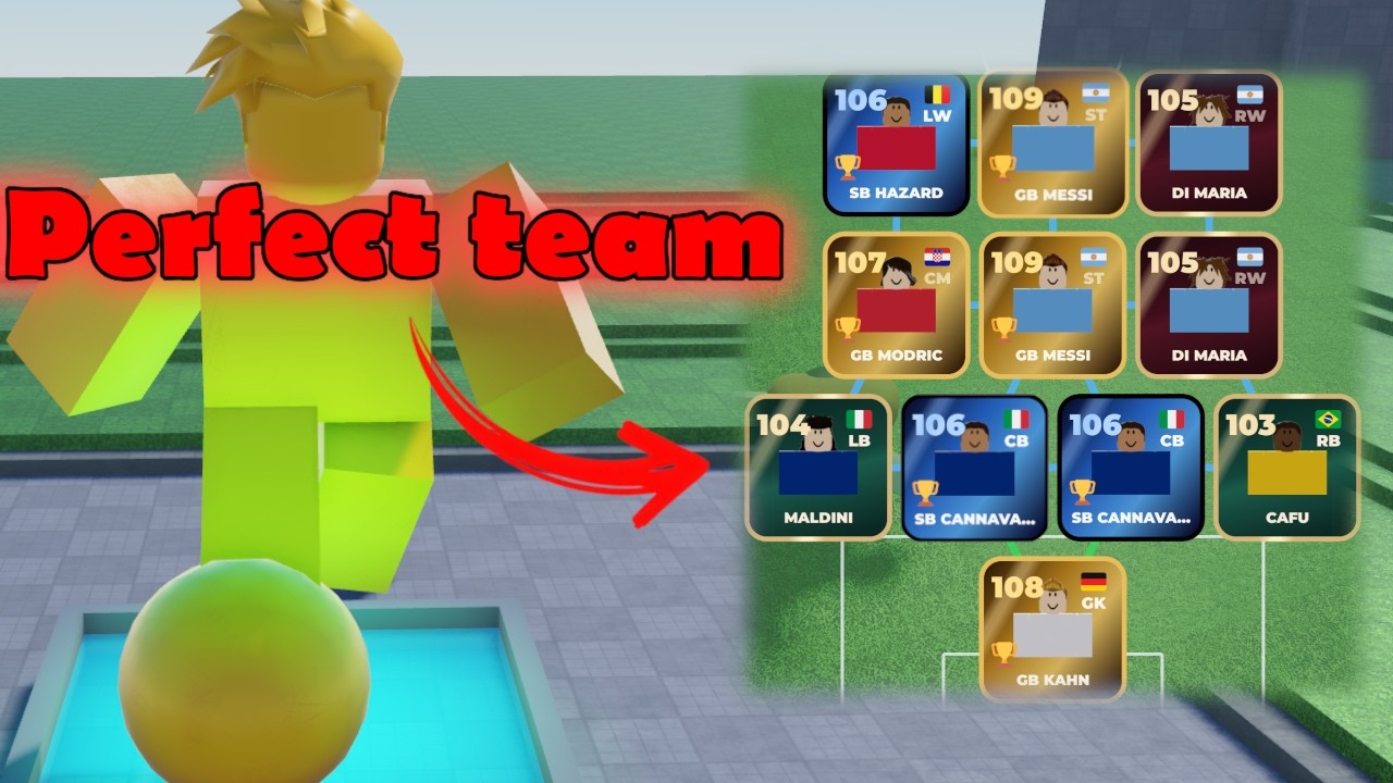 Can I get the perfect team with 2000 refreshes? | Build a Soccer Squad Roblox background