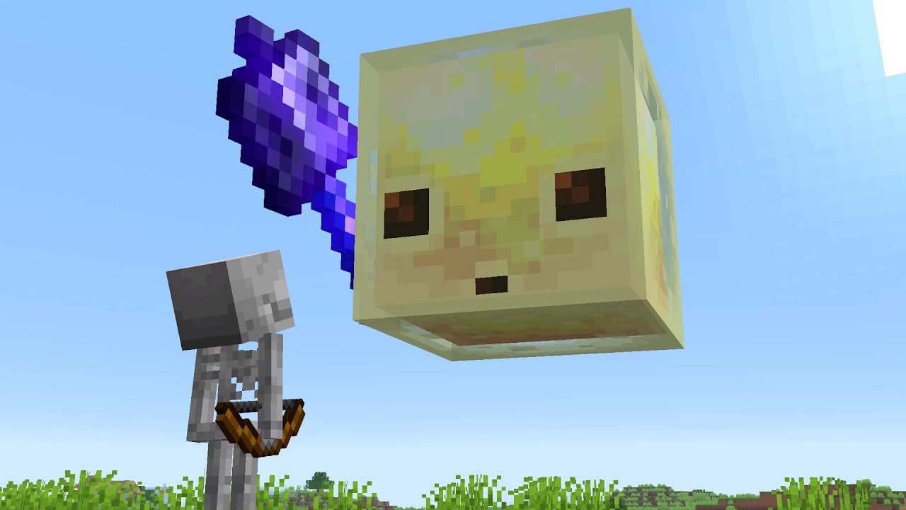 I beat Minecraft as a SULFUR CUBE. background