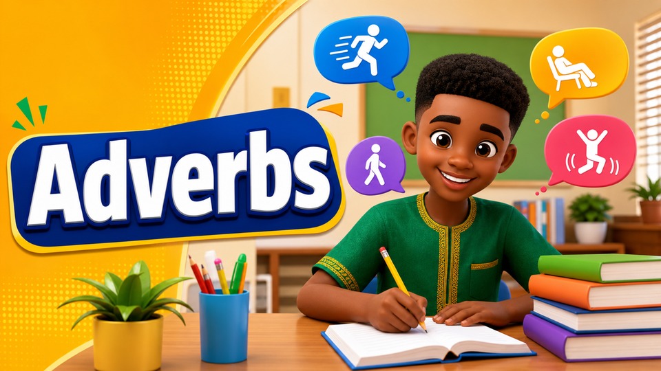 Adverbs backdrop