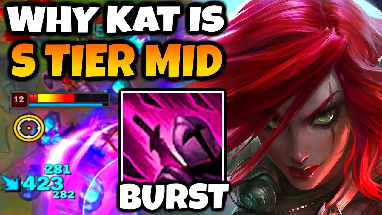 KATARINA is CRAZY STRONG for CLIMBING. S TIER MID LANER. background