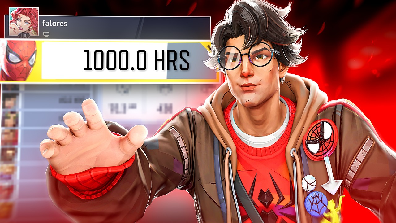 What 1000+ Hours Look Like On Spider-Man | Marvel Rivals background