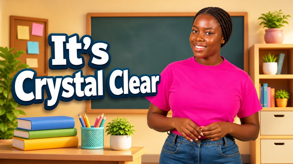 It's Crystal Clear background