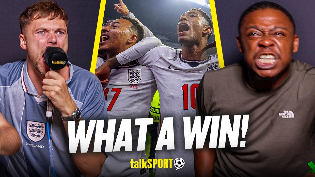 WHAT A NIGHT! talkSPORT React to ALL THE GOALS from England's dDRAMATIC Win Over Mexico! background