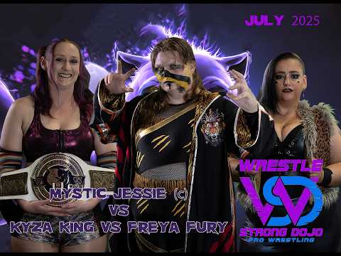 Wrestle Strong Dojo Three-way women's wrestling match. Australian Pro Wrestling Sydney Australia background