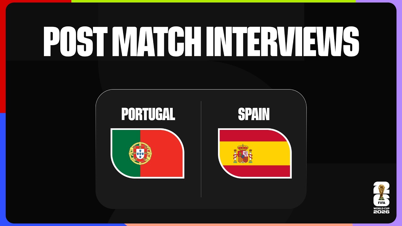 Post-Match Player Interviews | Portugal 0-1 Spain background