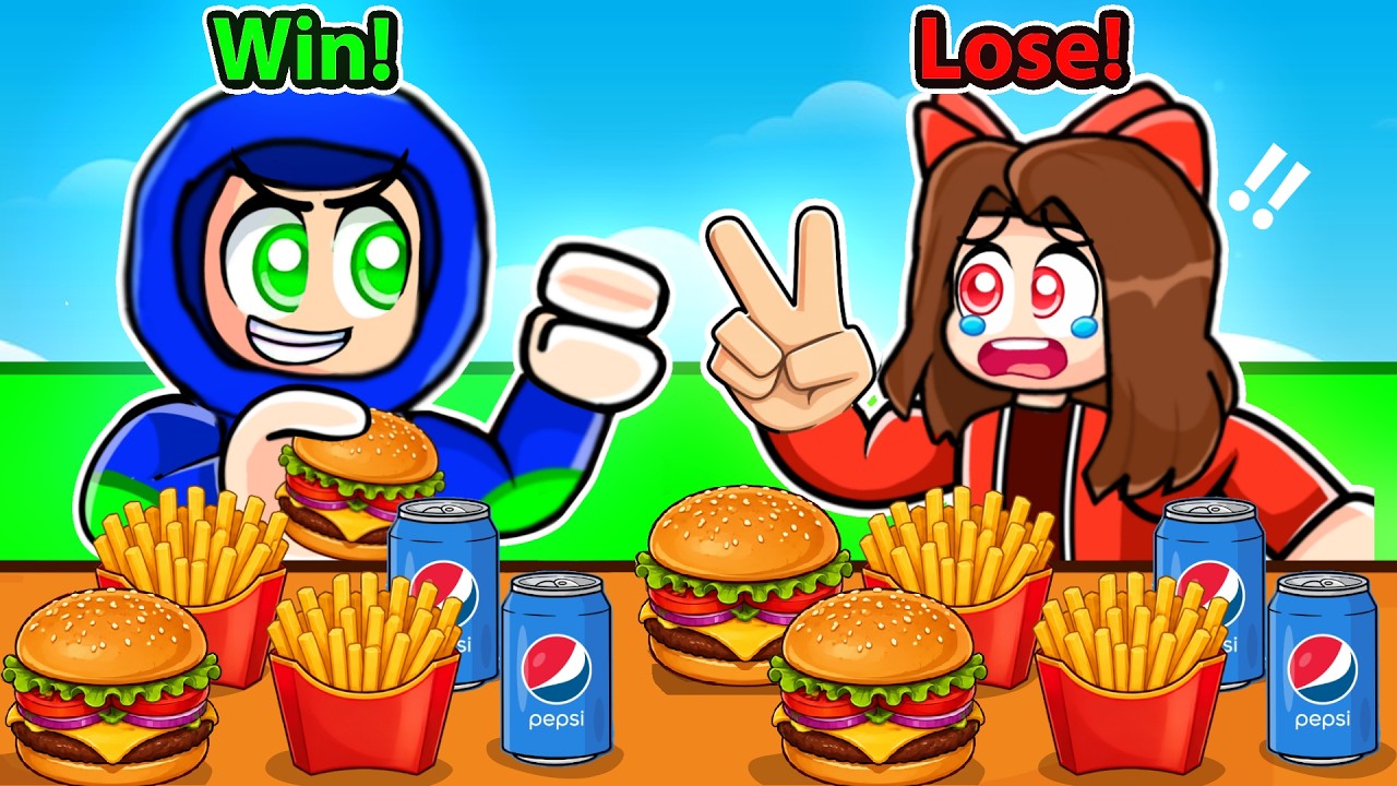 Roblox Rock, Paper, Scissors, EAT !! background