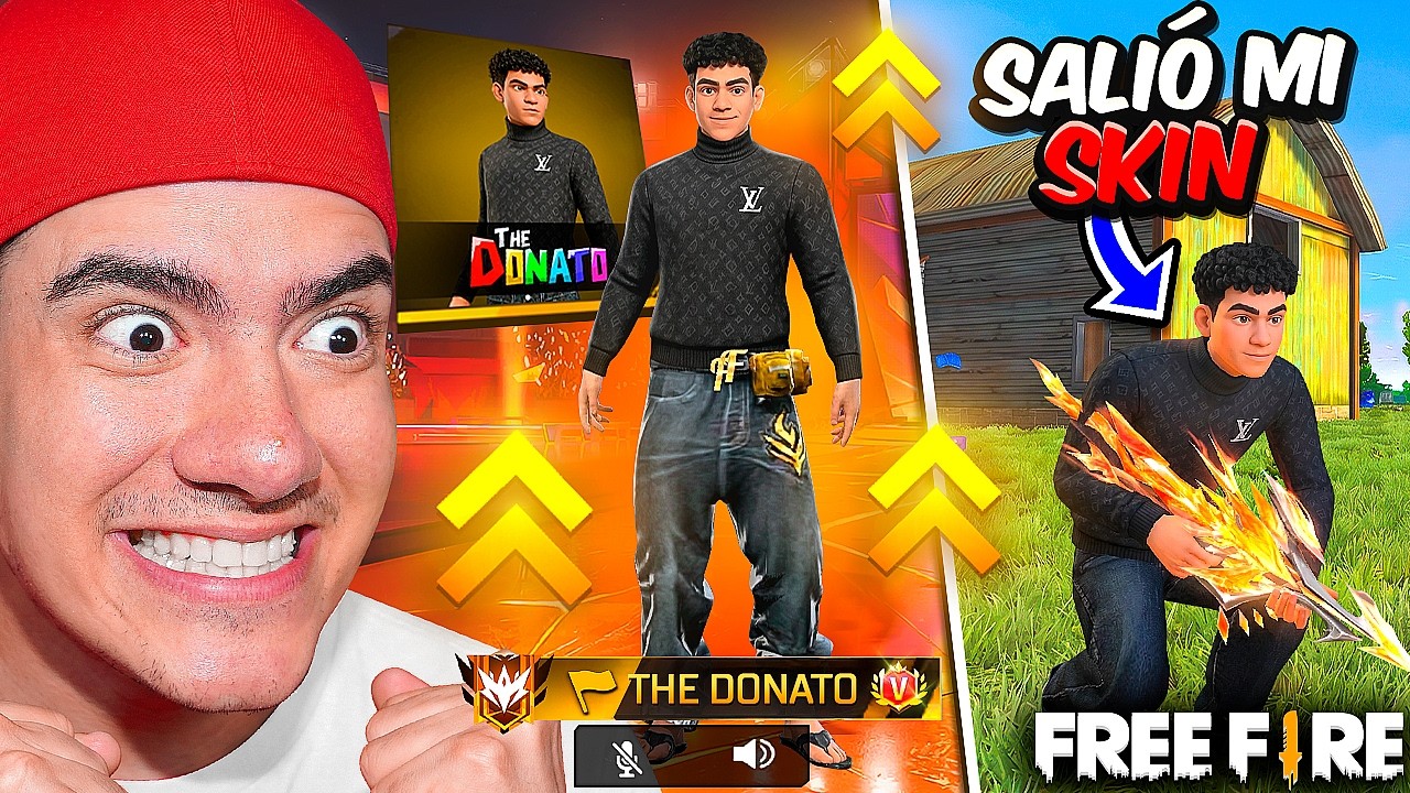 JUGUE FREE FIRE DURANTE 1 HORA PARA CONSEGUIR MI VOZ EN EL JUEGO !! - TheDonato background