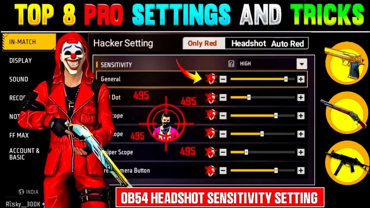 Free Fire Headshot Setting After Ob54 Update 2026⚡Best Sensitivity Settings ⚙️| Sensitivity Setting background