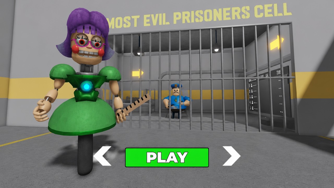 MISS ANI TRON PRISON RUN! Obby roblox Gameplay Walkthrough No Death 4K background