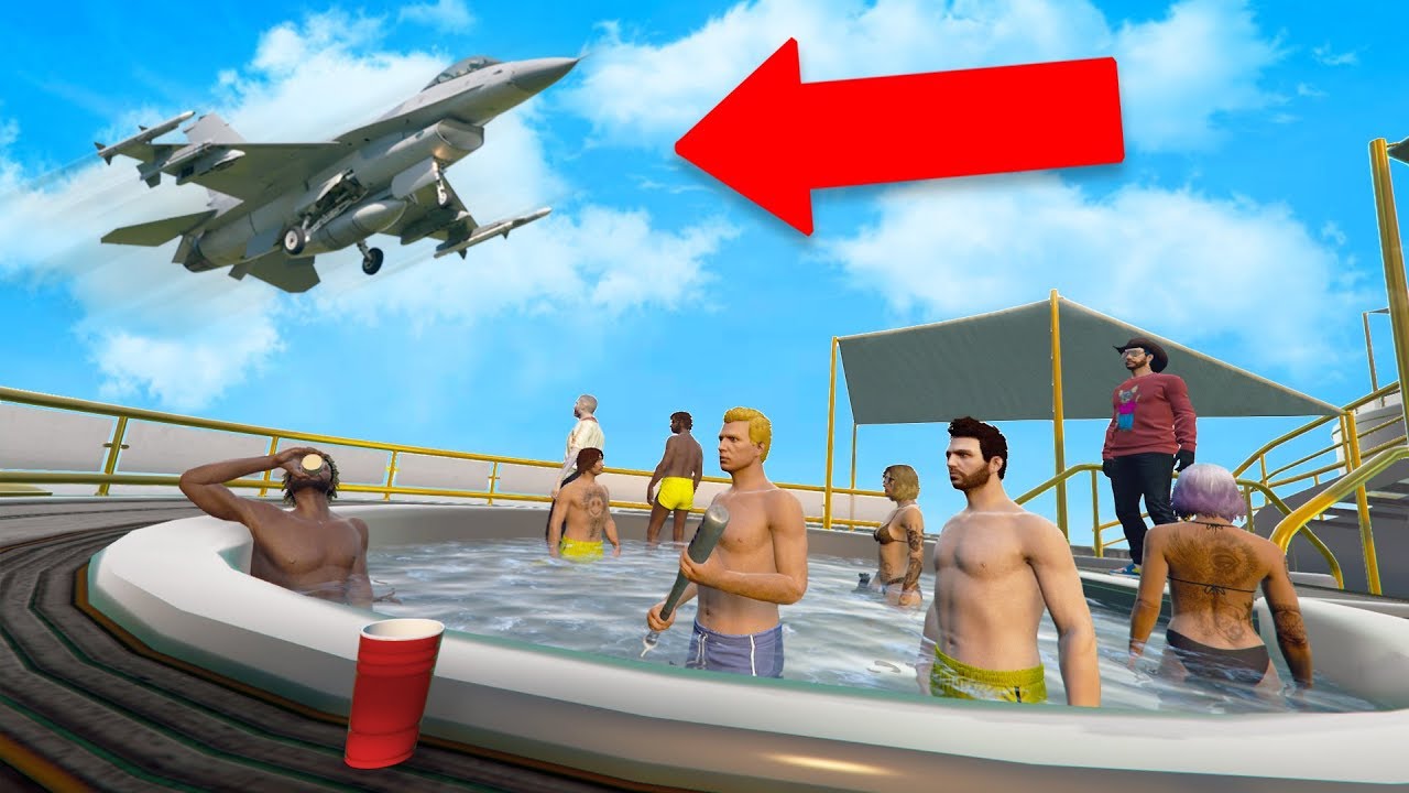 Calling An AIRSTRIKE On A YACHT PARTY! | GTA 5 THUG LIFE #277 background