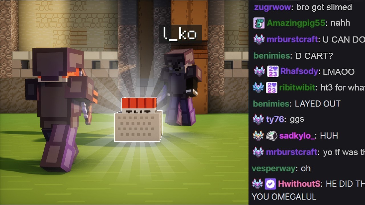 When a Minecraft Larp God Plays Cart (reactions) background
