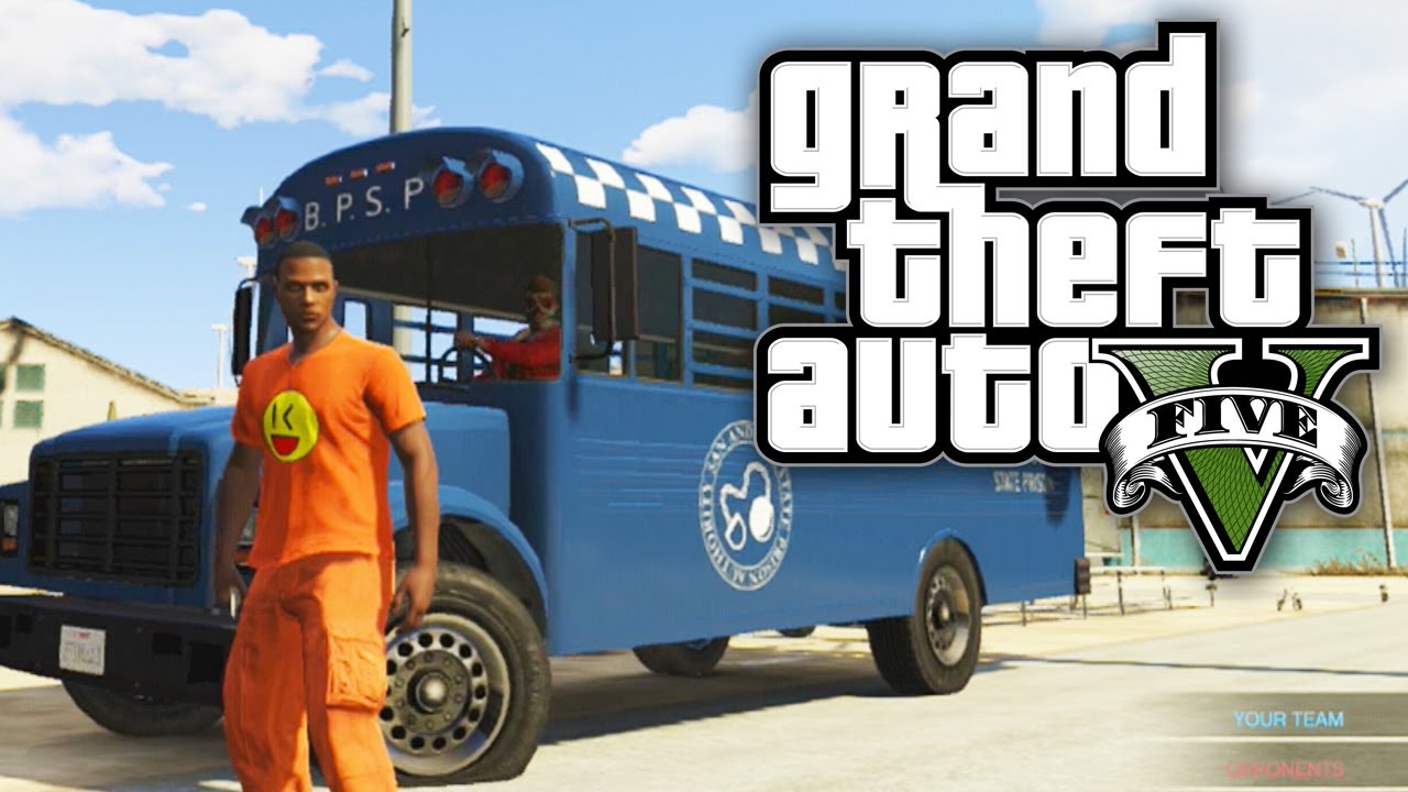 GTA 5 Online - PRISON RIOT! | Custom Deathmatch (GTA V Online) background