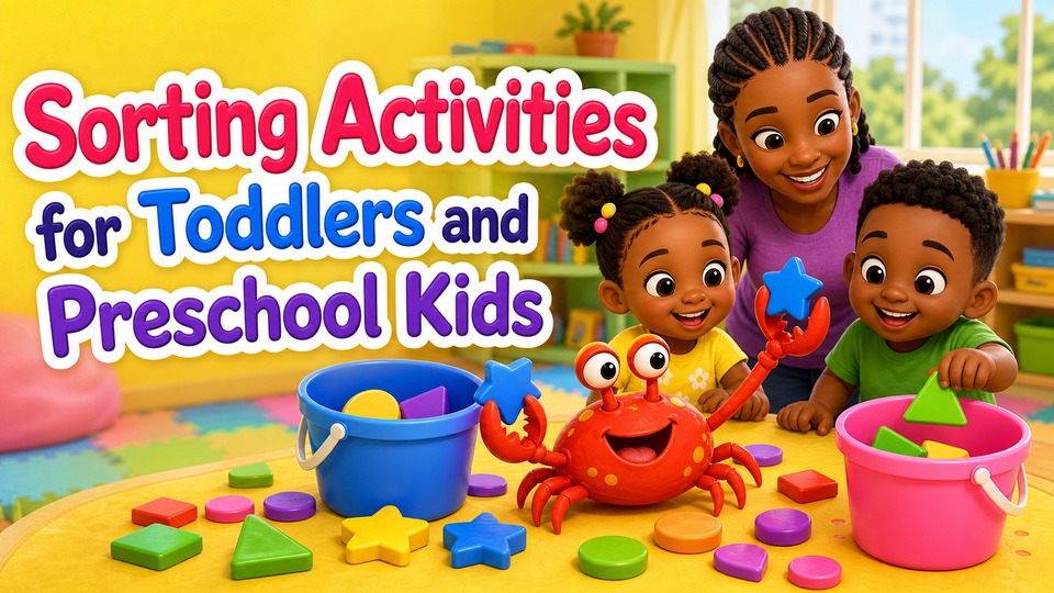 Sorting Activities for Toddlers and Preschool Kids background