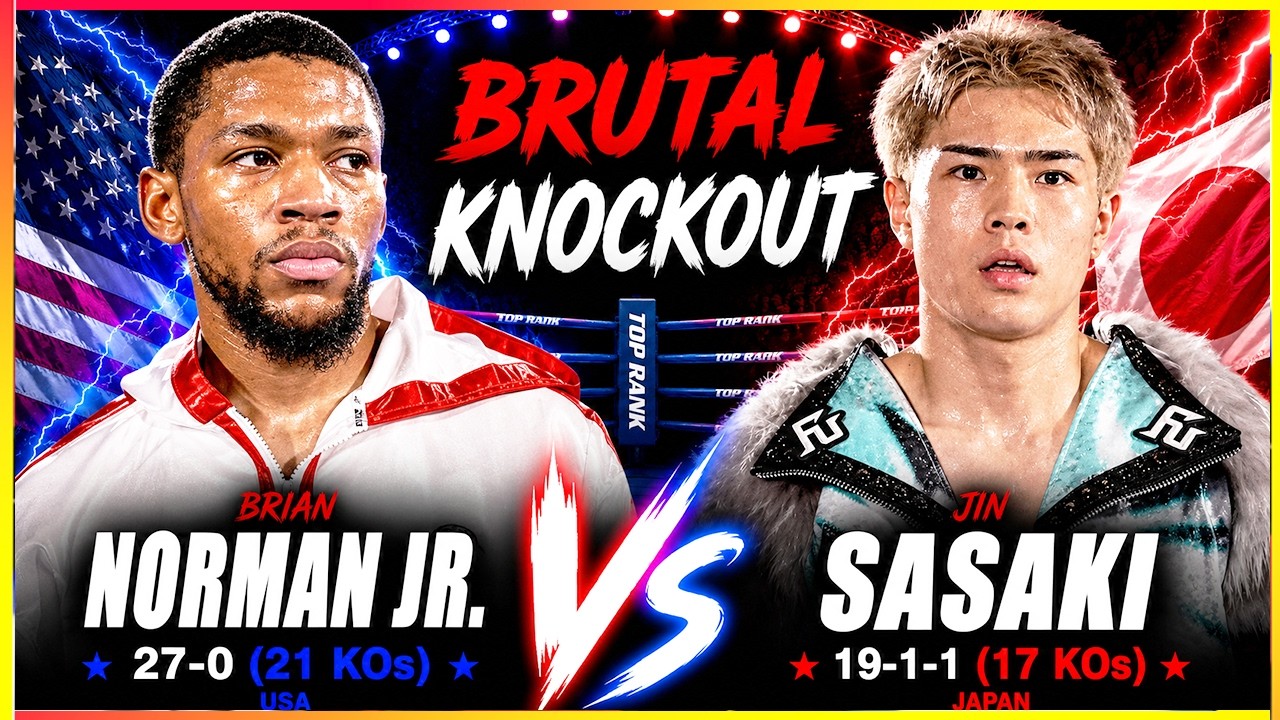 BRUTAL KNOCKOUT That Shocked The World | Brian Norman Jr vs Jin Sasaki background