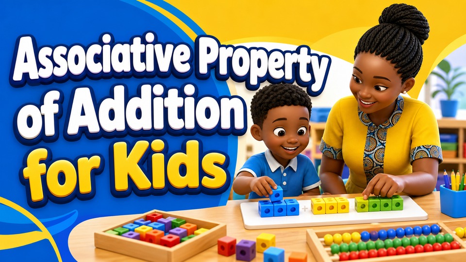 Sifat Asosiatif Penambahan untuk Anak | Matematika untuk Kelas 1 | Kids Academy background