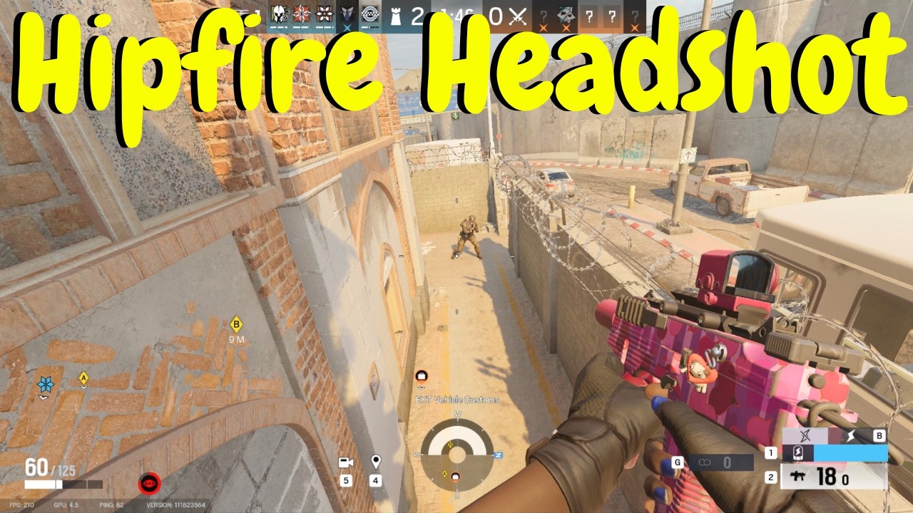 Luckiest Hipfire in Rainbow Six Siege background