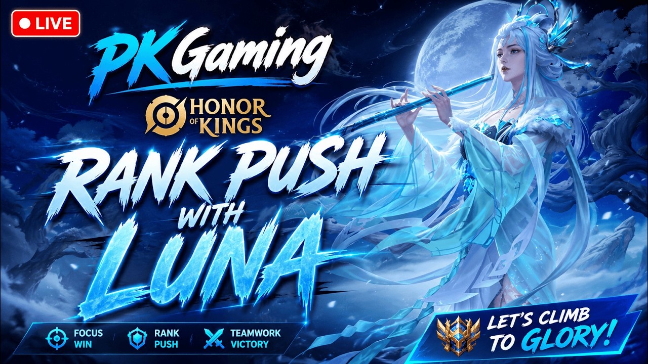 Honor of Kings - Grandmaster Push with Lunađ„°#HOK #honorofkings #hoklive background