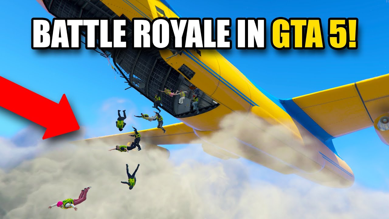 BATTLE ROYALE IN GTA 5! background