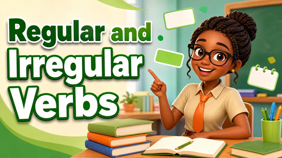 Regular and Irregular Verbs background
