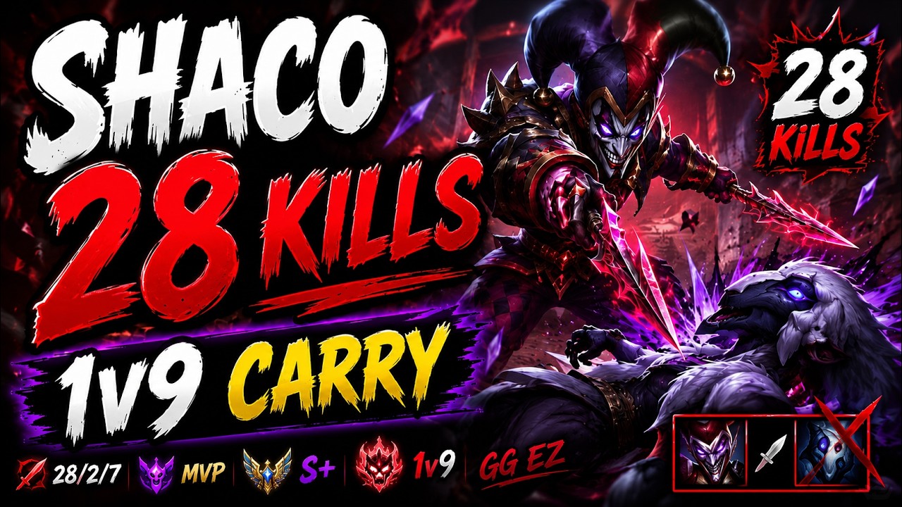 How I Carried the Game with 28 Kills as Shaco background