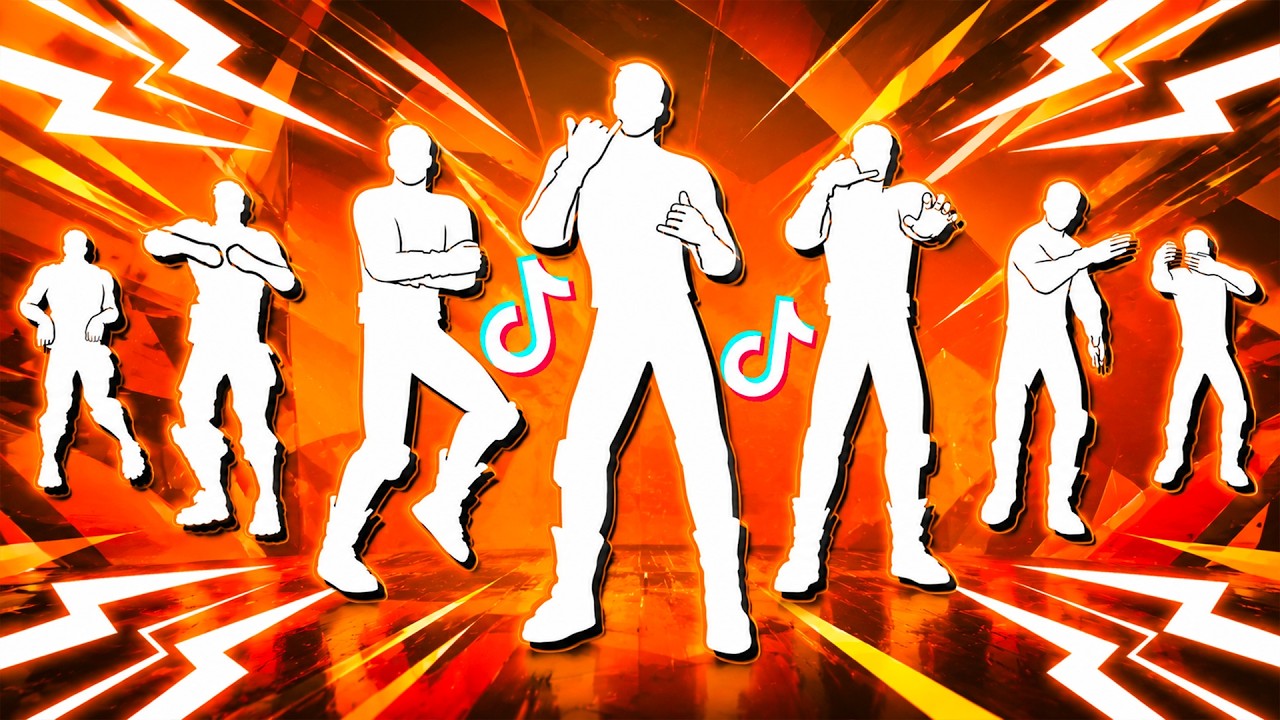 đ€© Top 30 Legendary TikTok Dances & Emotes in Fortnite! (Sugar on my Tongue, Starlit, Forget Me Not) background