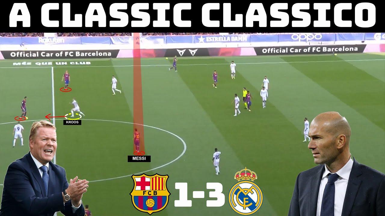 Tactical Analysis: Barcelona 1-3 Real Madrid | How Zidane Orchestrated The Win | El Clasico | backdrop
