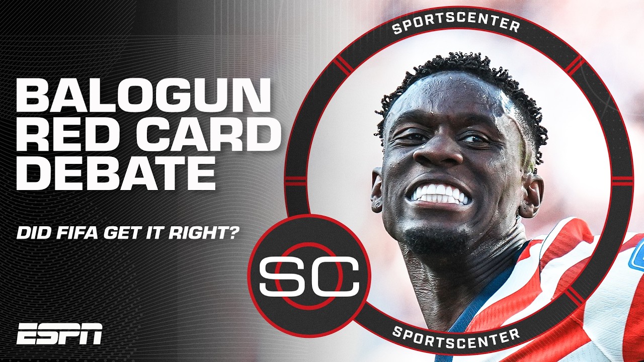 The latest on FIFA suspending Folarin Balogun’s red card and Belgium’s appeal | SportsCenter background