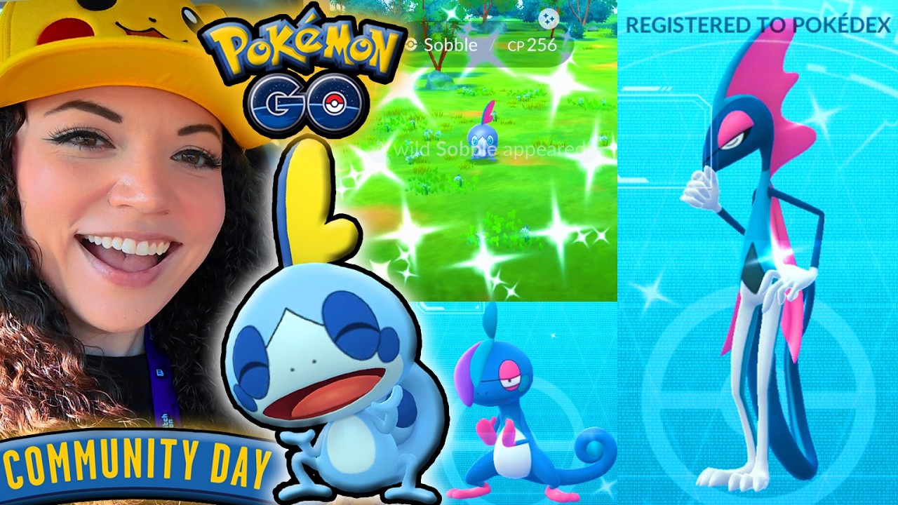 SHINY SOBBLE Community Day! ✨Pokémon GO background