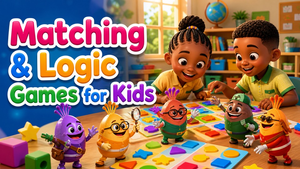 Matching & Logic Games for Kids | Problem Solving Games | Kids Academy