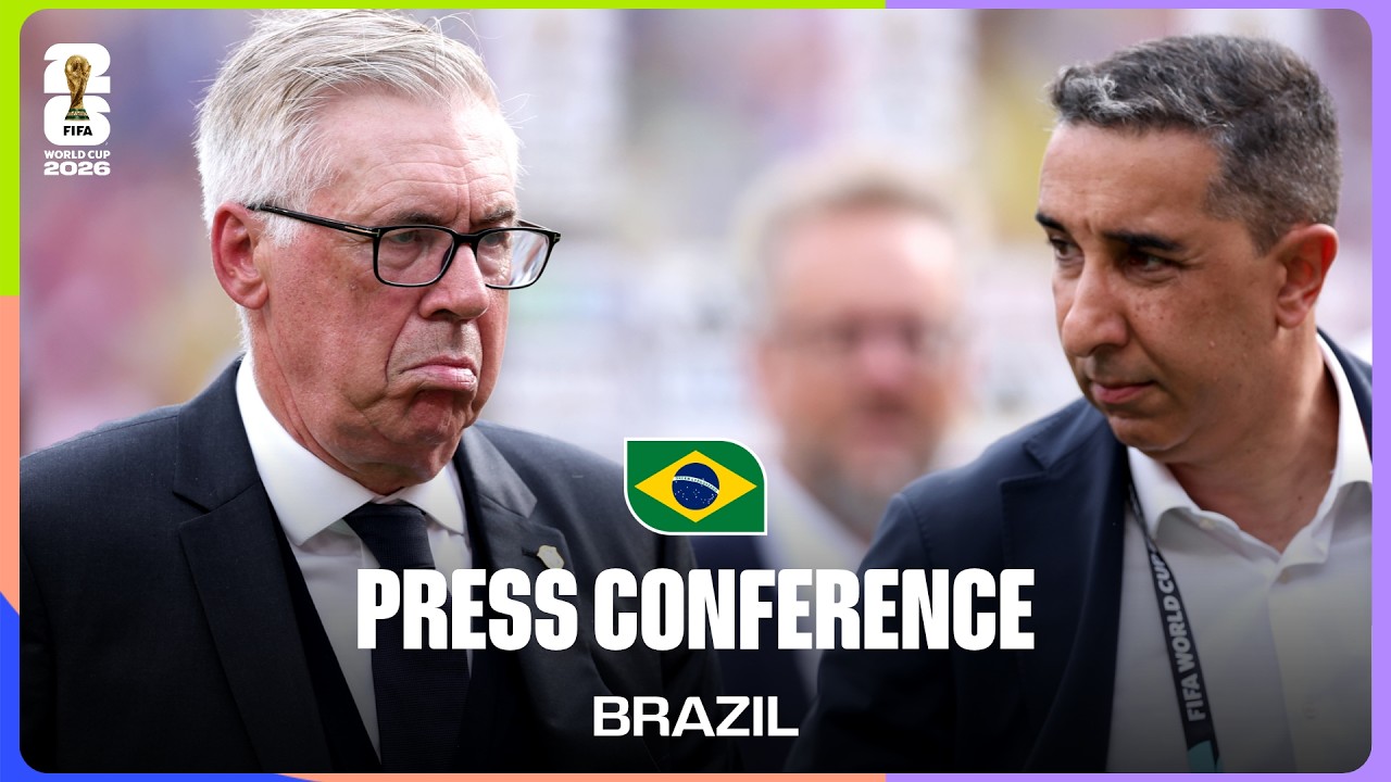 Post-Match Press Conference: Brazil's Carlo Ancelotti On The 2-1 Loss To Norway background