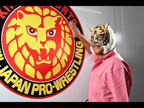 Tiger Mask IV's Retirement Match LIVE in English on NJPW World 7/7! background