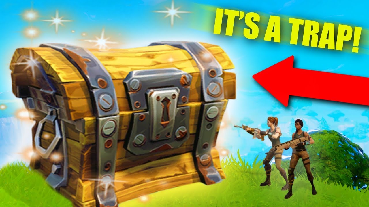 GIANT LOOT CHEST! *TRAP TUNNEL TROLLING!* | Fortnite Battle Royale background