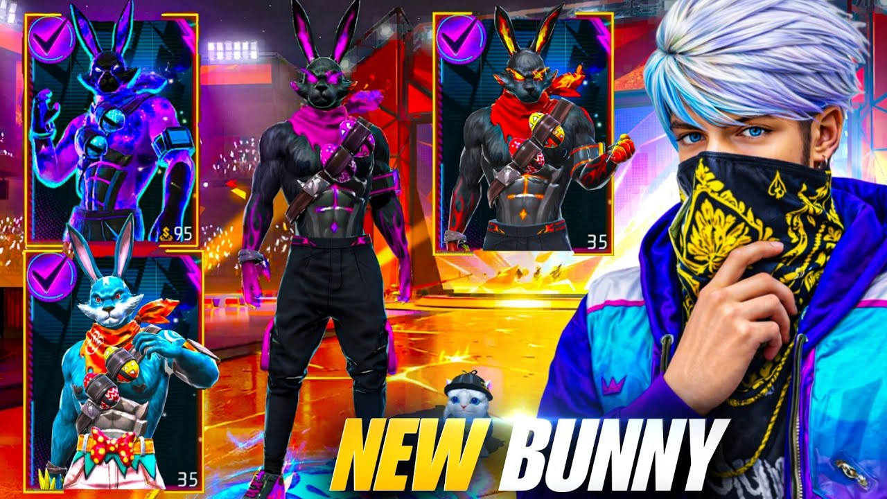 FINALLY GOT ALL BUNNY BUNDLE IN FREE FIRE 🔥 background