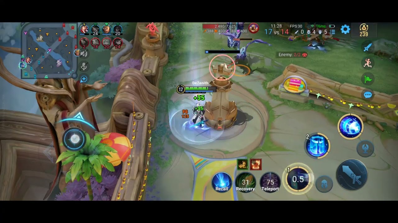 Honor of Kings Gameplay | Kongming Winning With 2/7/7 KDA background