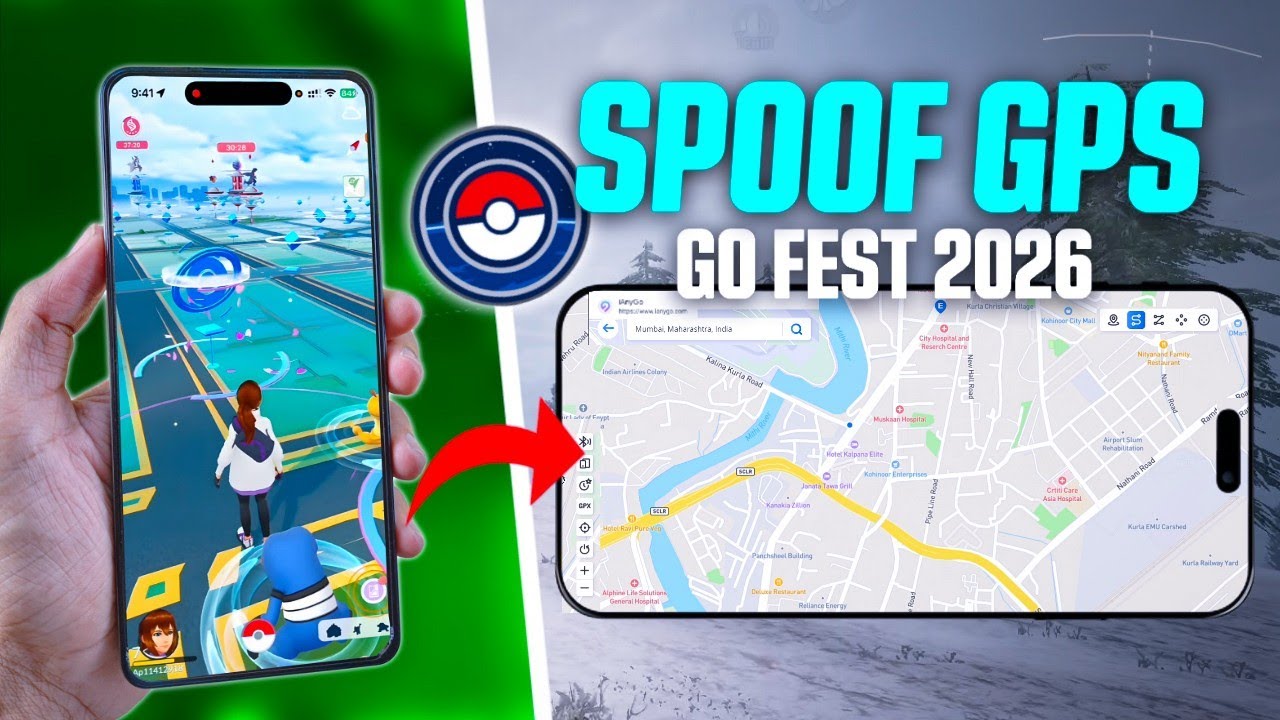 Pokémon GO Fest Glogbal 2026 Shiny Hunt Anywhere (Spoofing Demo) background