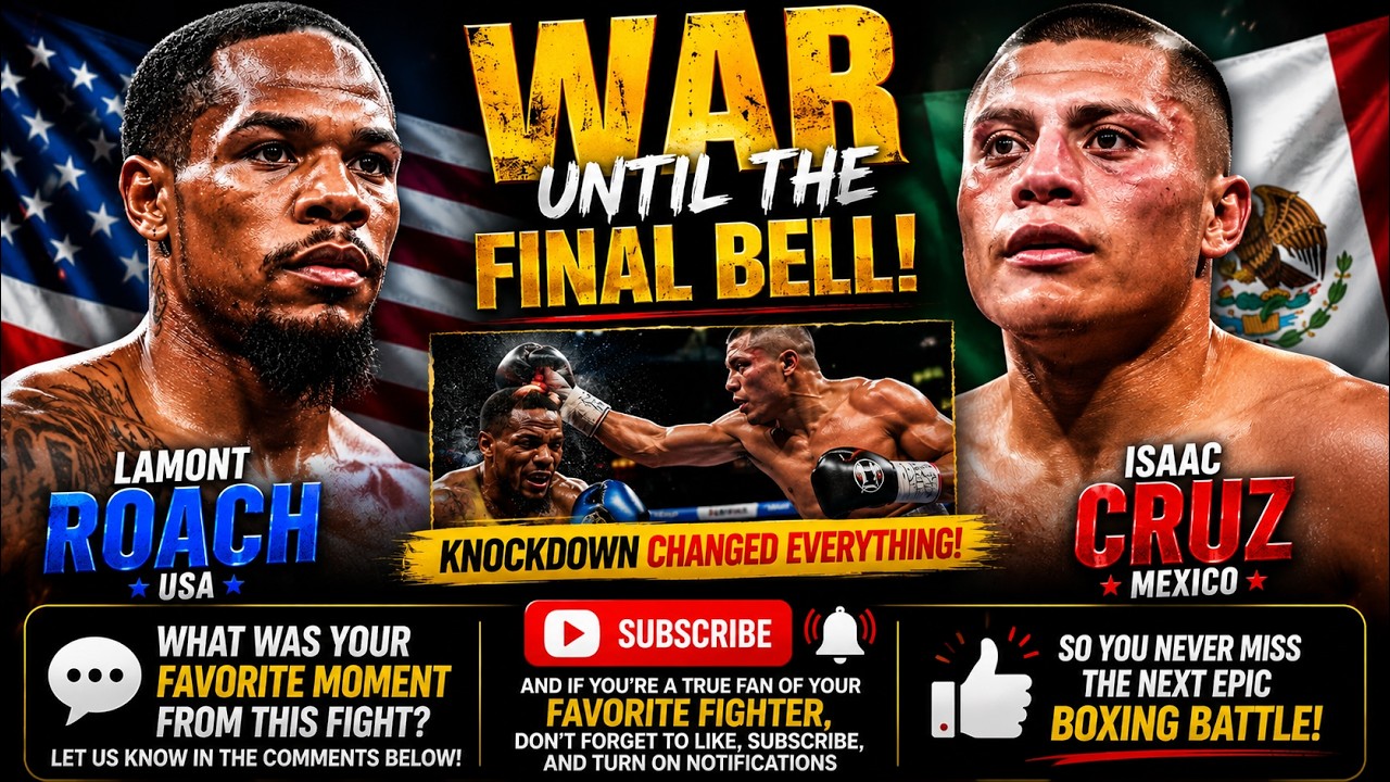 Lamont Roach vs Isaac "Pitbull" Cruz Was Absolute WAR! 😱 Controversial Draw That Shocked Boxing Fans background