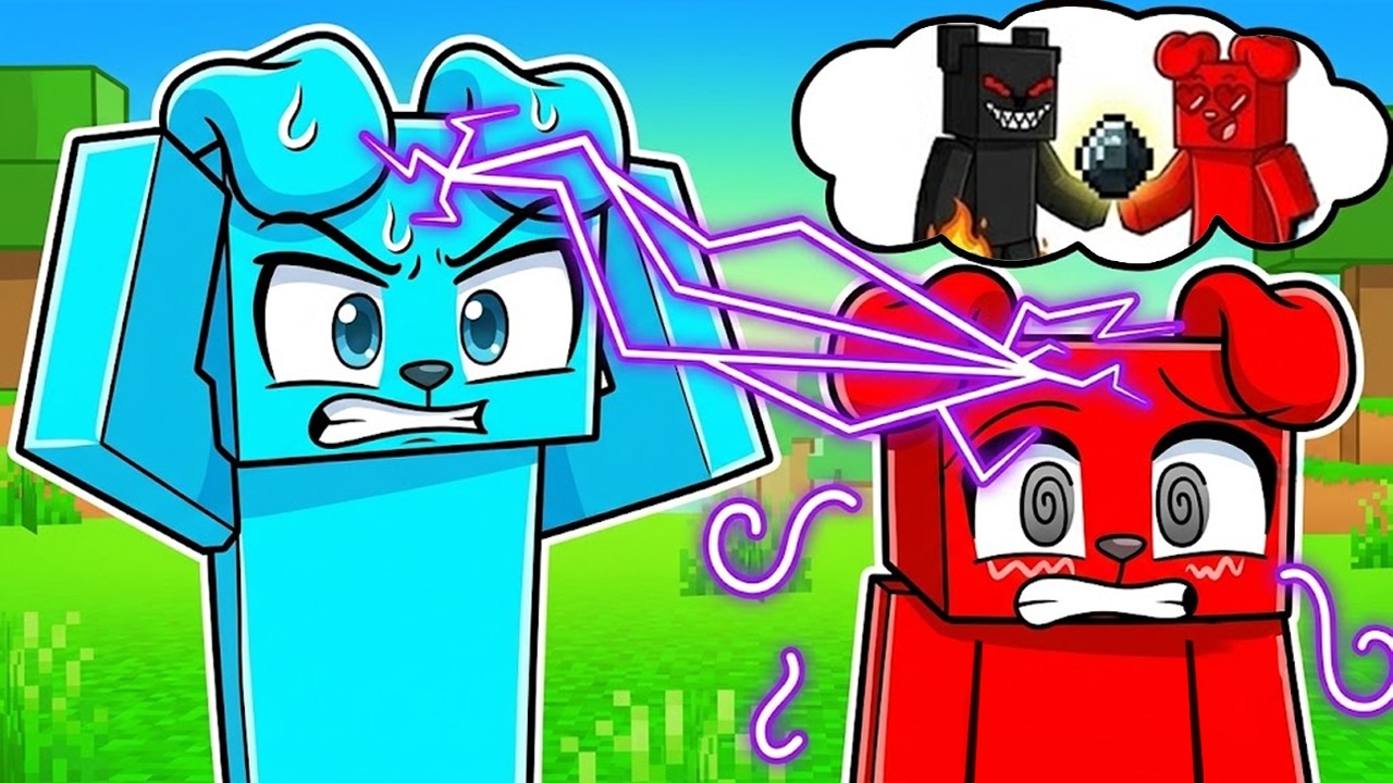 CZYTAM W MYŚLACH w Minecraft 🤔🧠 background