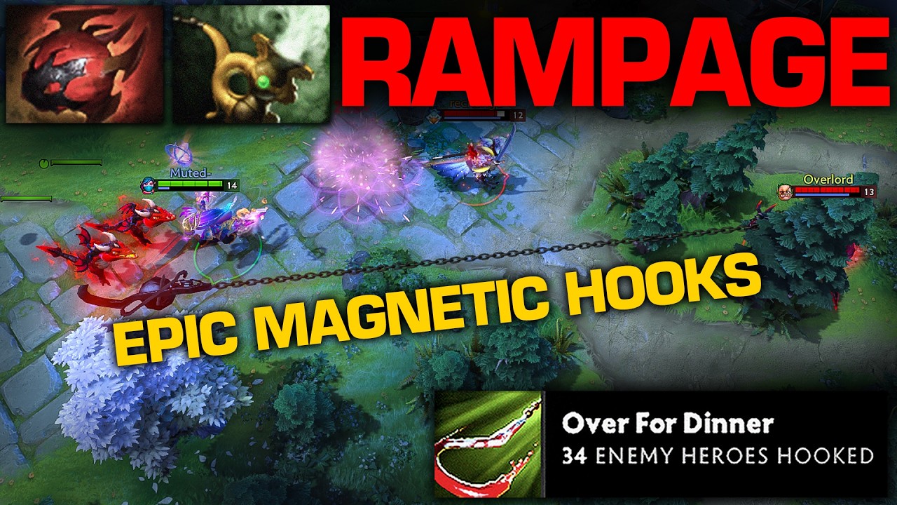 Pudge vs TA Mid | Magnetic Hooks Lead to A Rampage | Pudge Official background